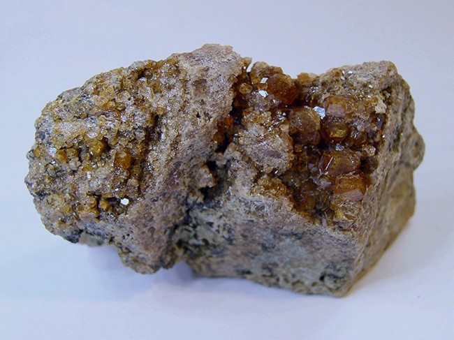 Granat (Hessonit) Plank am Kamp Waldviertel 6x4 cm