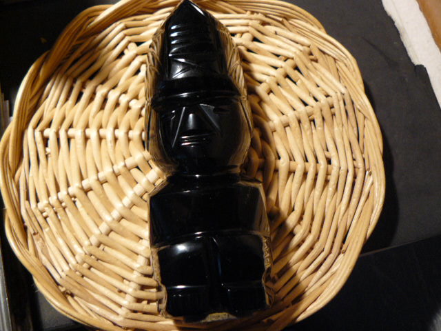 Goldobsidian Skulptur 14,2cm