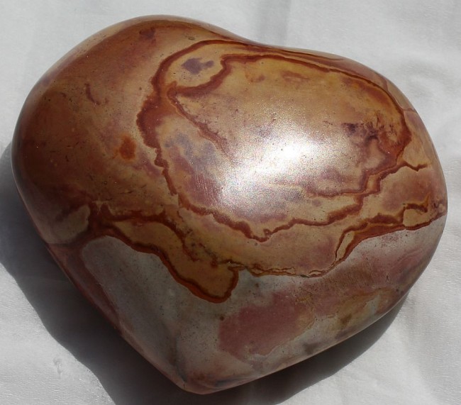 175g Polished POLYCHROME JASPER heart, Madagascar 2.jpg
