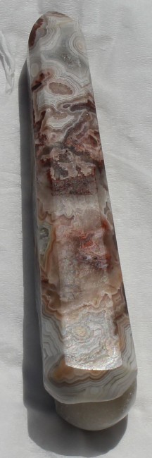HAND POLISHED LAGUNA LACE AGATE WAND, MEXICO - 52.9  1.jpg