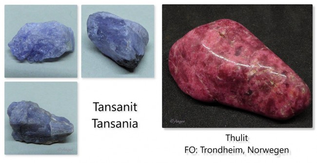 Tansanit und Thulit