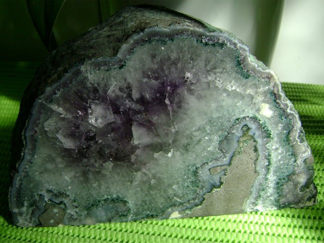 Amethystscheibe - 4,27 kg - poliert
