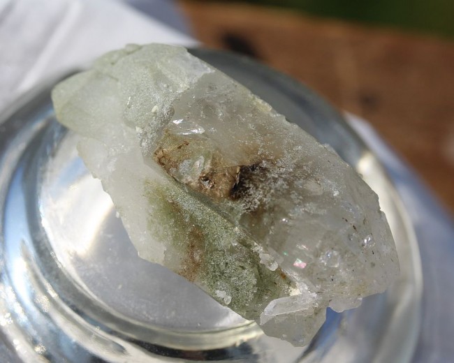 36 g, Brookite Inside Chlorine Quarz, Pakistan 1.jpg