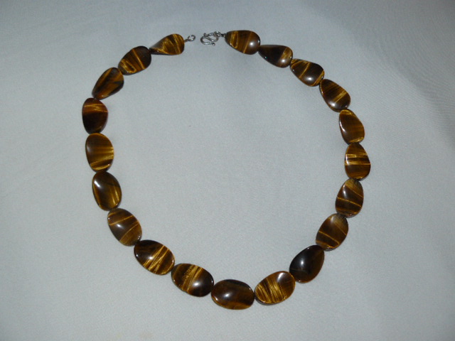 Tigerauge Kette L: 60cm