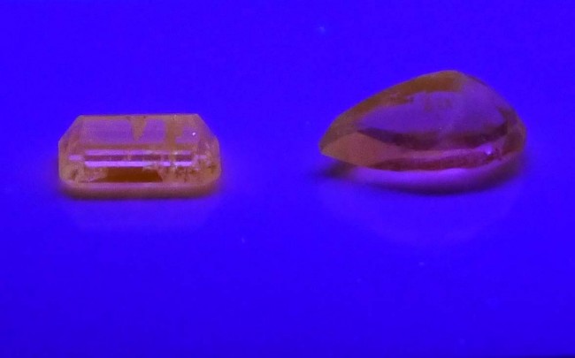 im kurzwelligen UV-Licht