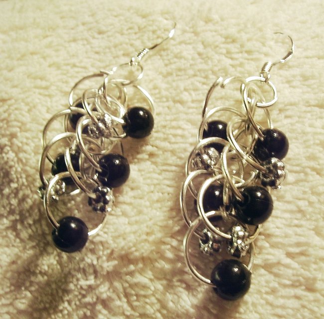 Black Onyx - Metallperlen
