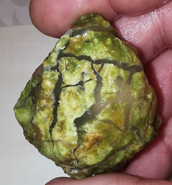 Grüner Opal mit Calzedon